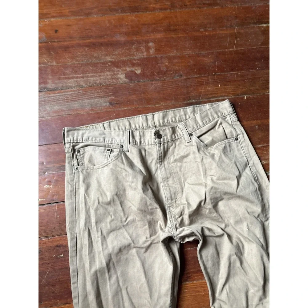 Levis 505 Mens‎ Jeans 40x32 Regular Fit Straight Leg Tan Khaki